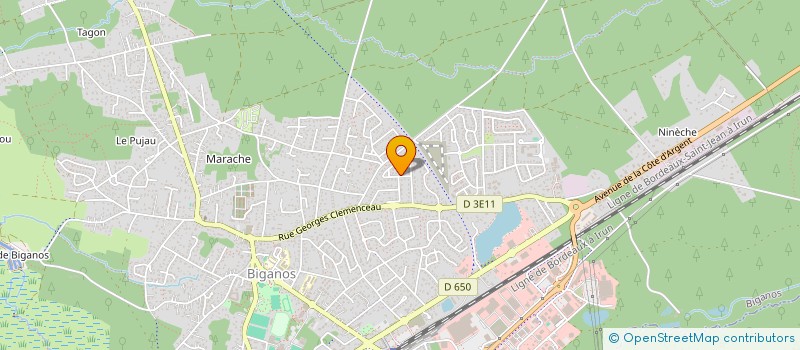 localisation de l'entreprise SCI CAILLEAU  BIGANOS