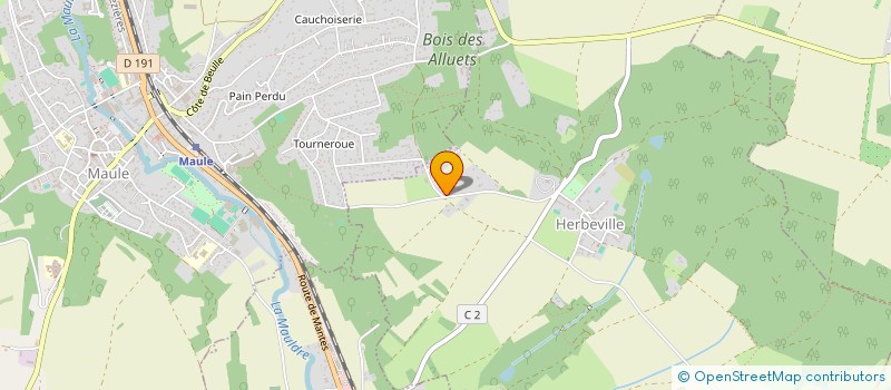 localisation de l'entreprise SCI CAILLET LE BREUIL  HERBEVILLE