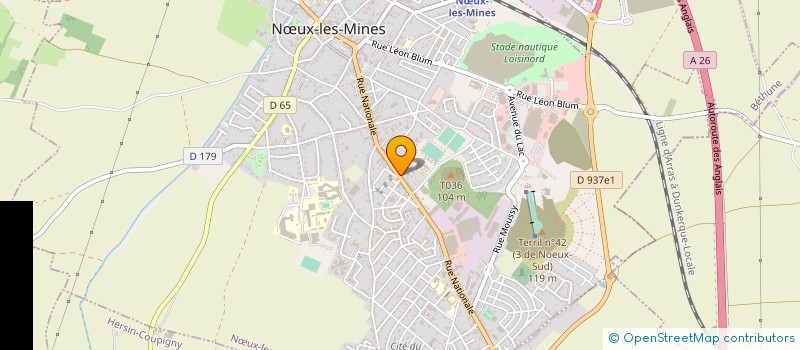 localisation de l'entreprise SCI CAILLIERET à NŒUX-LES-MINES