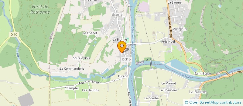 localisation de l'entreprise SCI CAILLIERET  BRENS