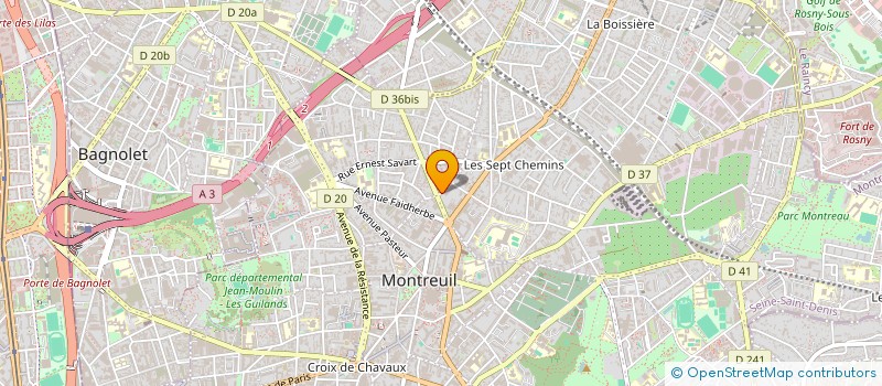 localisation de l'entreprise SCI CAILLOTS MONTREUIL à MONTREUIL