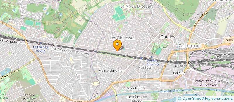 localisation de l'entreprise SCI CAILLOU  CHELLES