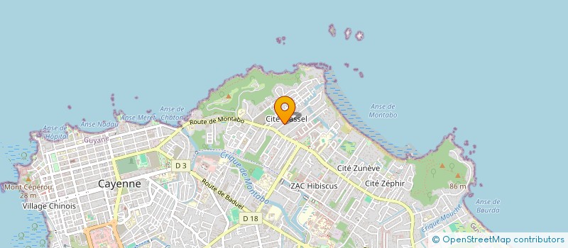 localisation de l'entreprise SCI CAIMAN  CAYENNE