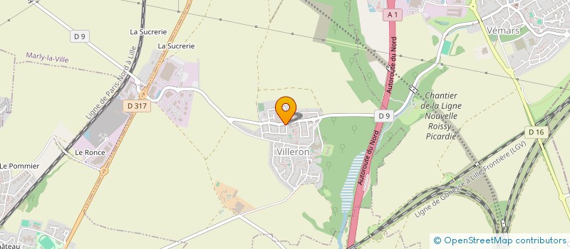 localisation de l'entreprise SCI CAIPI 83 à VILLERON