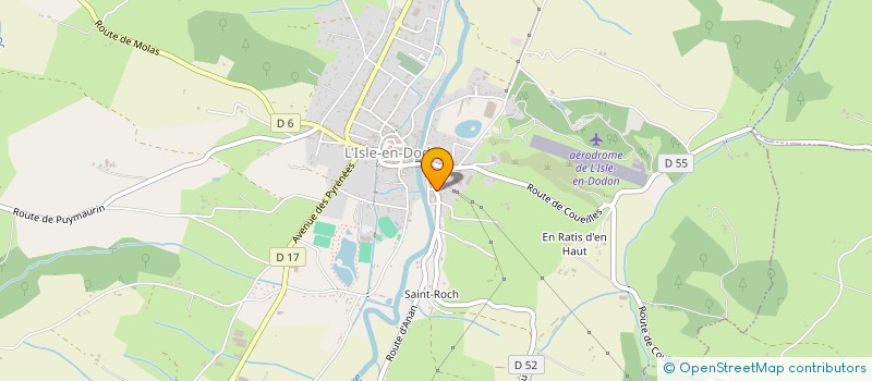 localisation de l'entreprise SCI CAIROU  L'ISLE-EN-DODON