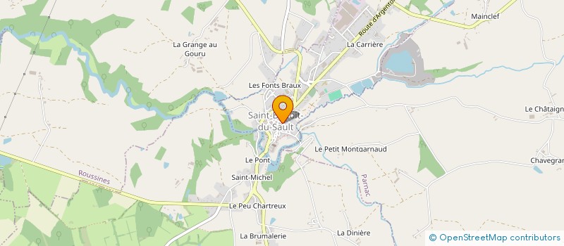 localisation de l'entreprise SCI CAISSA à SAINT-BENOIT-DU-SAULT