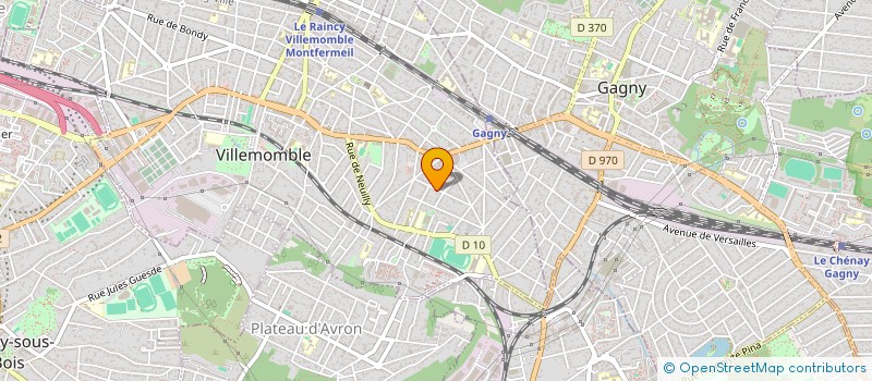 localisation de l'entreprise SCI CAJ à VILLEMOMBLE