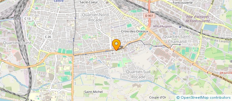 localisation de l'entreprise SCI CAJ-SYNAG  AVIGNON