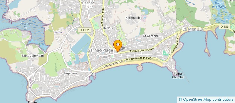 localisation de l'entreprise SCI CAJA  CARNAC