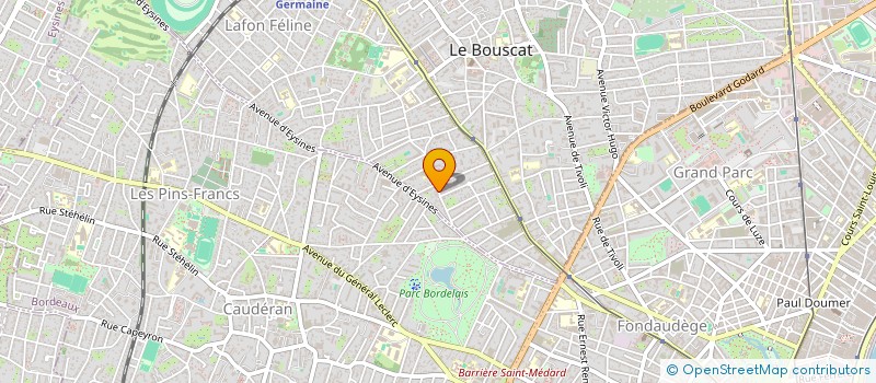 localisation de l'entreprise SCI CAJAC  LE BOUSCAT