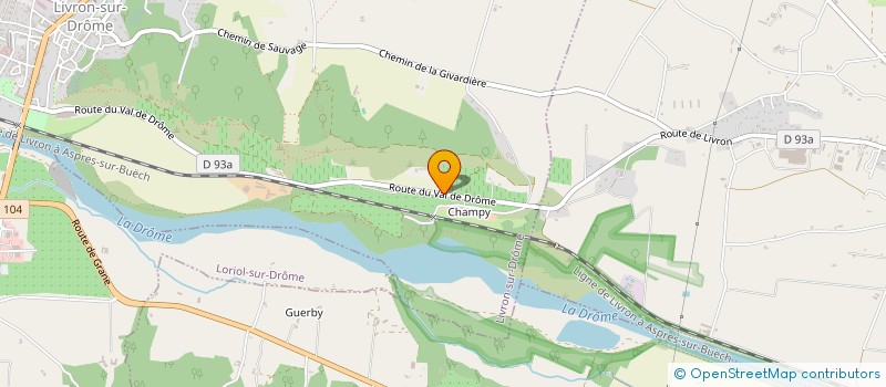 localisation de l'entreprise SCI CAJAMINE  LIVRON-SUR-DROME