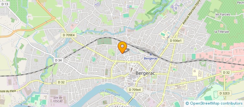 localisation de l'entreprise SCI CAJAS à BERGERAC