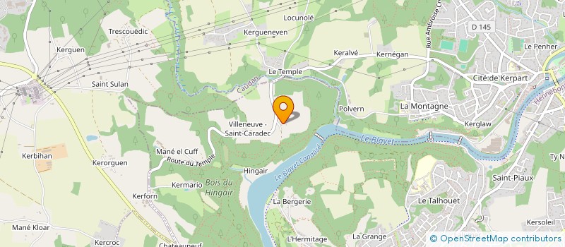 localisation de l'entreprise SCI CAJE  HENNEBONT