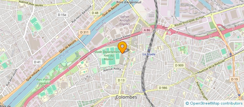 localisation de l'entreprise SCI CAJI à COLOMBES