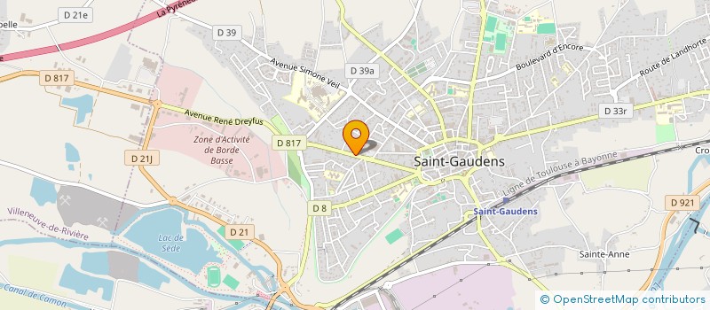 localisation de l'entreprise SCI CAJIS à SAINT-GAUDENS