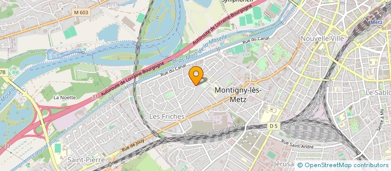 localisation de l'entreprise SCI CAJO LINE à MONTIGNY-LES-METZ
