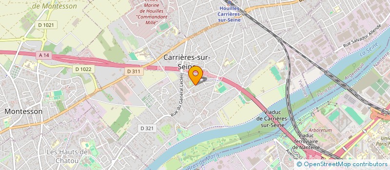 localisation de l'entreprise SCI CAJOMAT  CARRIERES-SUR-SEINE