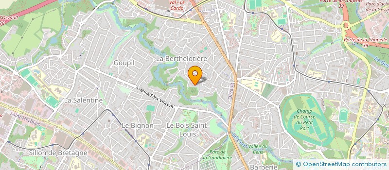 localisation de l'entreprise SCI CAJOU à ORVAULT