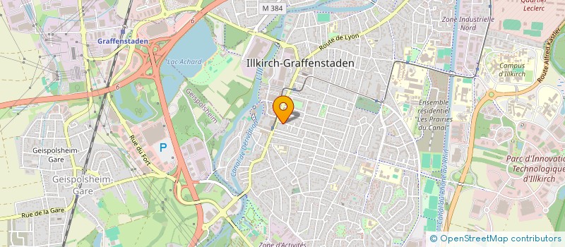 localisation de l'entreprise SCI CAJOU  ILLKIRCH-GRAFFENSTADEN