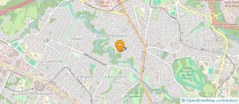 localisation de l'entreprise SCI CAJOU-IMMO 2 à ORVAULT