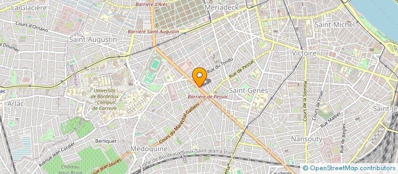 localisation de l'entreprise SCI CAJU  BORDEAUX