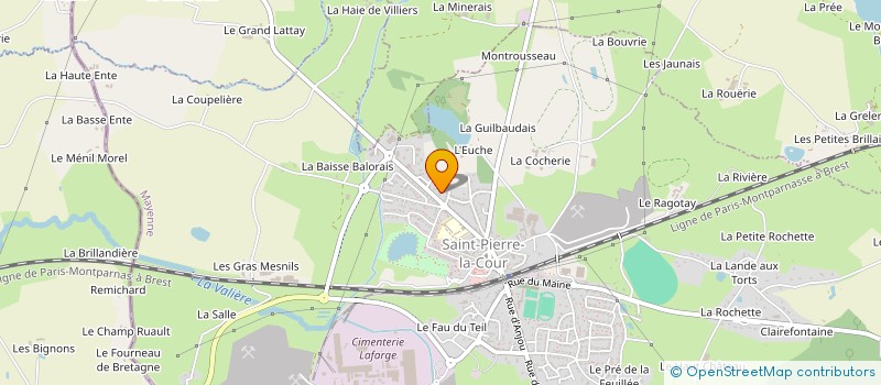 localisation de l'entreprise SCI CAJU  SAINT-PIERRE-LA-COUR