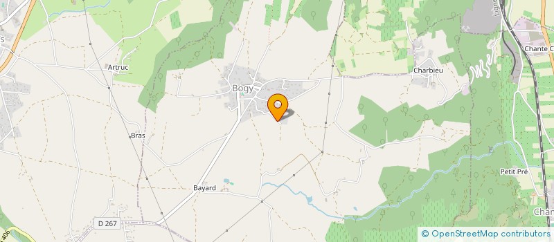 localisation de l'entreprise SCI CAJUAX  BOGY