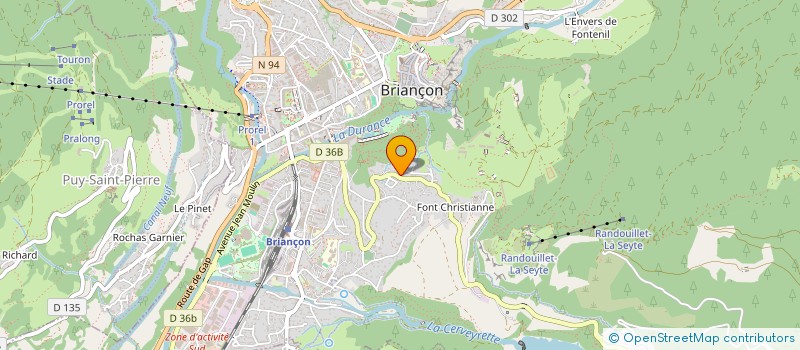 localisation de l'entreprise SCI CAJUBA à BRIANCON