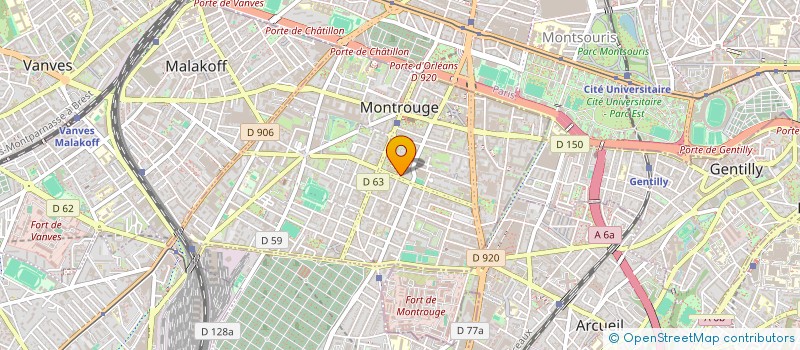 localisation de l'entreprise SCI CAJUIN  MONTROUGE