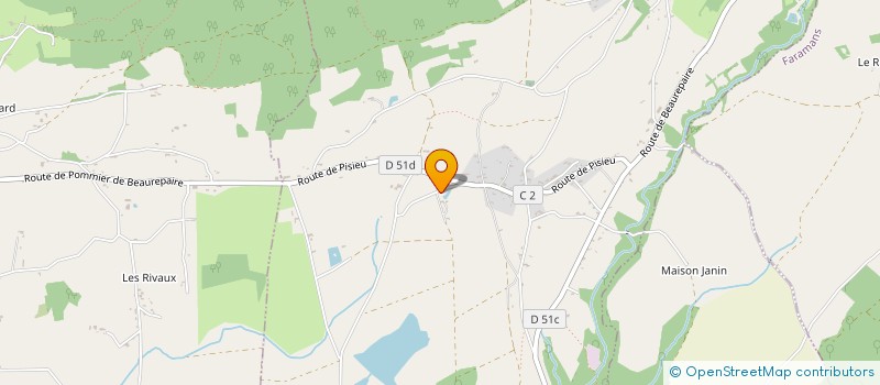 localisation de l'entreprise SCI CAJULE  POMMIER-DE-BEAUREPAIRE