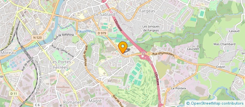 localisation de l'entreprise SCI CAJUSEL à LIMOGES