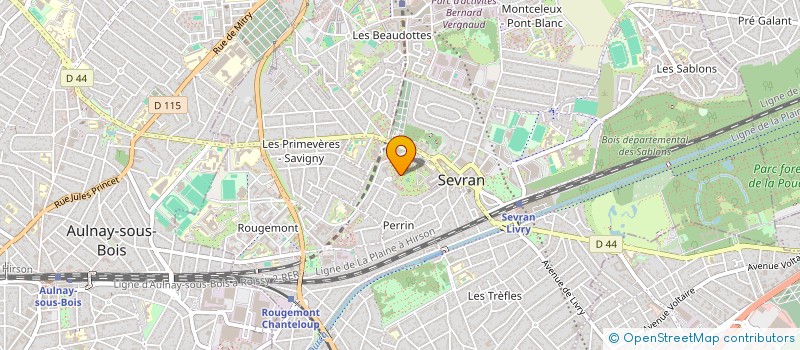 localisation de l'entreprise SCI CAJUSTE  SEVRAN