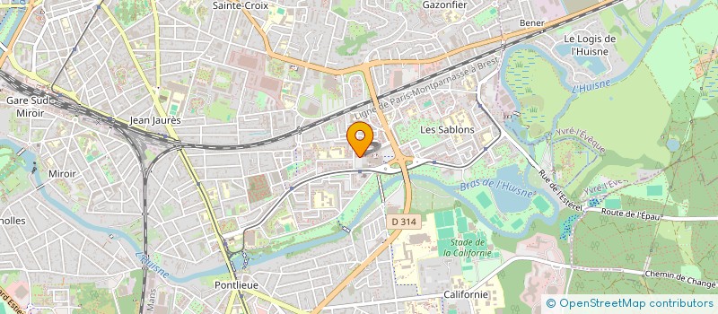 localisation de l'entreprise SCI CAK  LE MANS