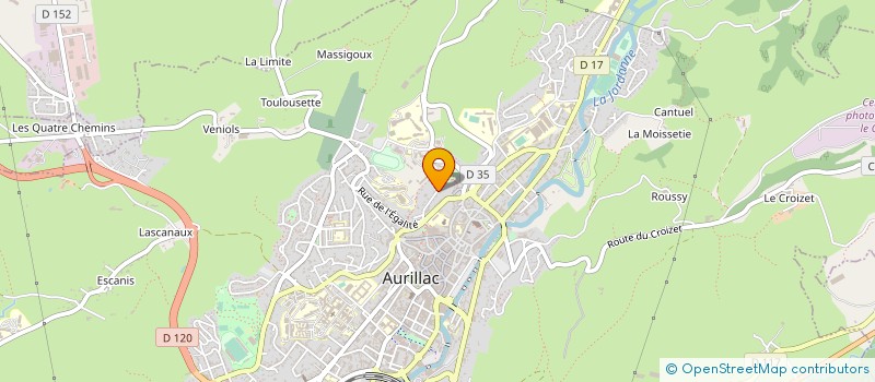 localisation de l'entreprise SCI CALA à AURILLAC