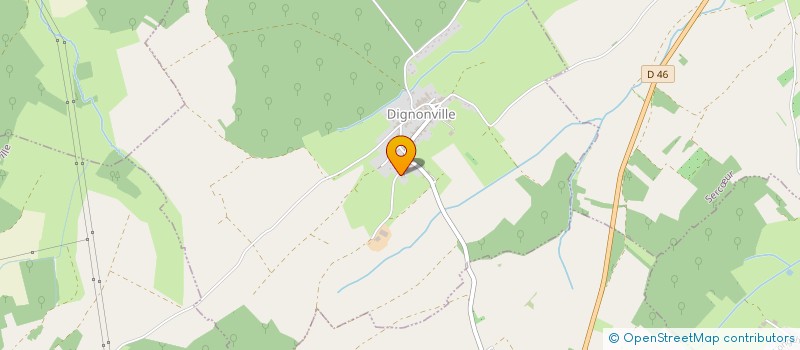 localisation de l'entreprise SCI CALA D'ORZU  DIGNONVILLE