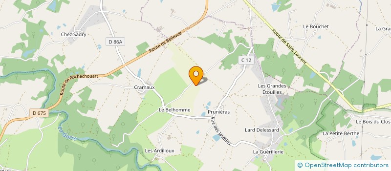 localisation de l'entreprise SCI CALA FORNELLS  CHAILLAC-SUR-VIENNE