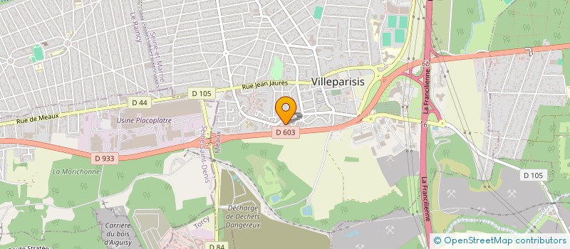 localisation de l'entreprise SCI CALA MONDRAGO  VILLEPARISIS