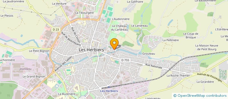 localisation de l'entreprise SCI CALAAX à LES HERBIERS