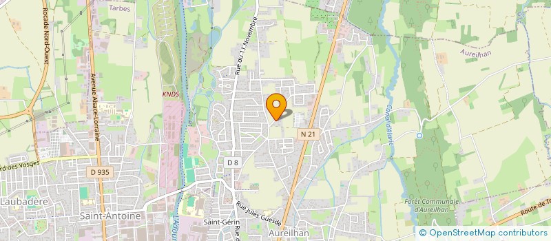 localisation de l'entreprise SCI CALABRA  AUREILHAN