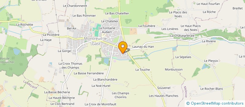 localisation de l'entreprise SCI CALABREIZH  LA MEZIERE