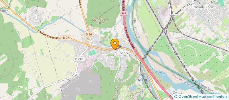 localisation de l'entreprise SCI CALADE  ORGON