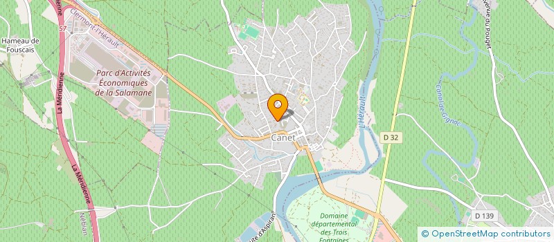 localisation de l'entreprise SCI CALAGE  CANET