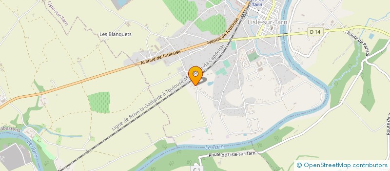 localisation de l'entreprise SCI CALAHOO à LISLE-SUR-TARN