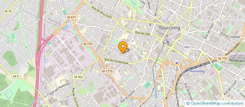 localisation de l'entreprise SCI CALAIS  TOURCOING