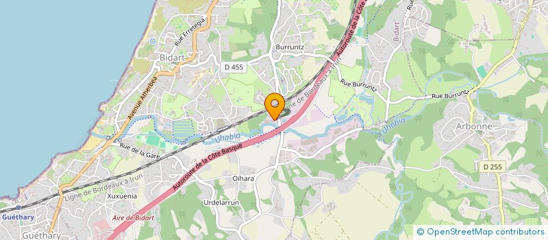 localisation de l'entreprise SCI CALAMARDIN  BIDART