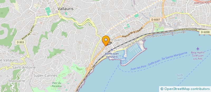 localisation de l'entreprise SCI CALAMATA  VALLAURIS