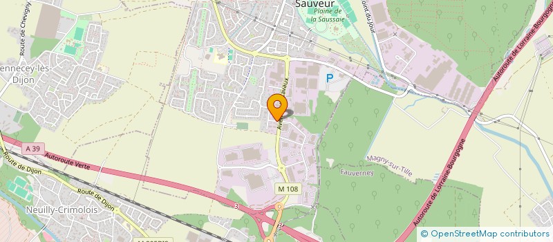 localisation de l'entreprise SCI CALAME  CHEVIGNY-SAINT-SAUVEUR