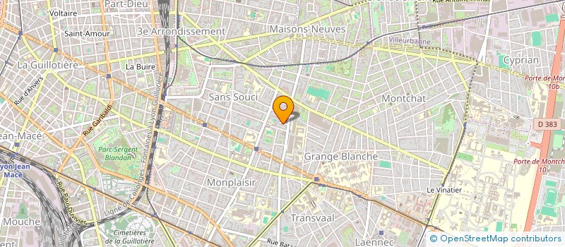 localisation de l'entreprise SCI CALANDRE  LYON