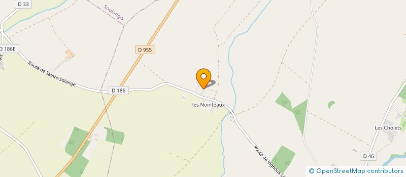 localisation de l'entreprise SCI CALAS  SAINTE-SOLANGE