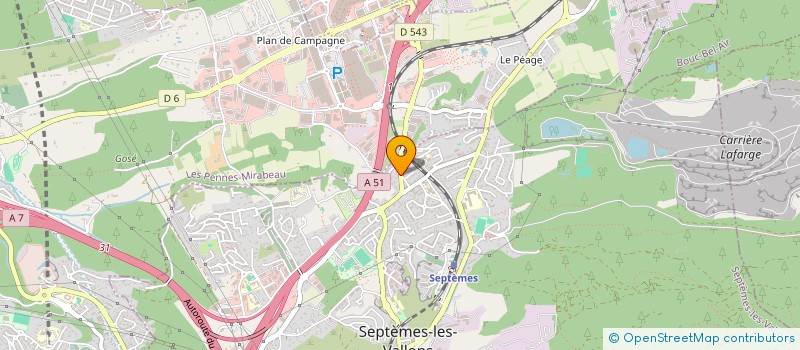 localisation de l'entreprise SCI CALAS à SEPTEMES-LES-VALLONS
